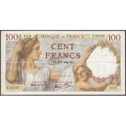 F 26-55 - 10/07/1941 - 100 francs - Sully - Série C.23107 - Etat : TTB