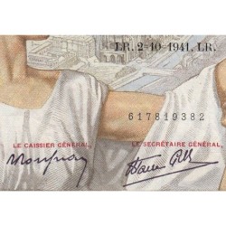 F 26-58 - 02/10/1941 - 100 francs - Sully - Série U.24713 - Etat : TTB