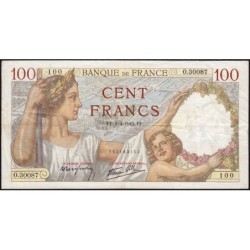 F 26-69 - 02/04/1942 - 100 francs - Sully - Série O.30087 - Etat : TTB