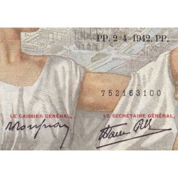 F 26-69 - 02/04/1942 - 100 francs - Sully - Série O.30087 - Etat : TTB