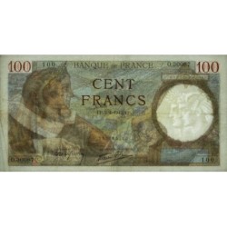F 26-69 - 02/04/1942 - 100 francs - Sully - Série O.30087 - Etat : TTB