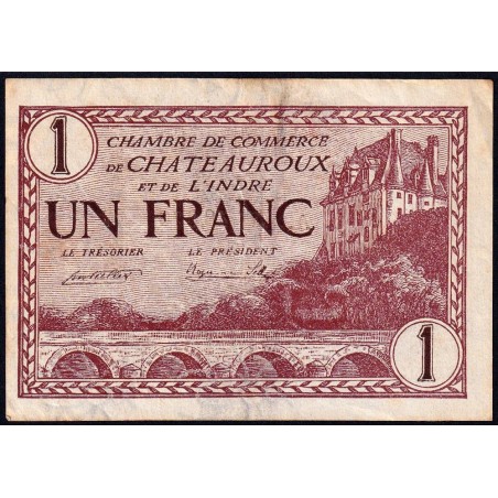 Chateauroux (Indre) - Pirot 46-30 - 1 franc - Série A - 03/02/1922 - Etat : TB