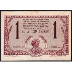 Chateauroux (Indre) - Pirot 46-30 - 1 franc - Série A - 03/02/1922 - Etat : TB