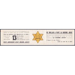 Etats Unis - Tract antisémite - Pick 416a - 1 dollar - Série Y A - 1935 A (1940) - Etat : TTB