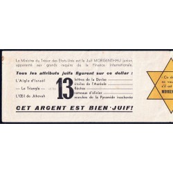 Etats Unis - Tract antisémite - Pick 416a - 1 dollar - Série Y A - 1935 A (1940) - Etat : TTB