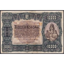 Hongrie - Pick 68 - 10'000 korona - Série C 03 - 01/01/1920 - Etat : TB+ à TTB