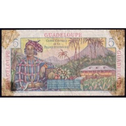 Guadeloupe - Pick 31 - 5 francs - Série R.23 - 1946 - Etat : B-