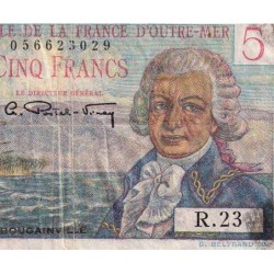 Guadeloupe - Pick 31 - 5 francs - Série R.23 - 1946 - Etat : B-