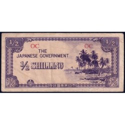 Océanie - Gouvernement Japonais - Pick 1a - 1/2 shilling - Série OC - 1942 - Etat : TB+