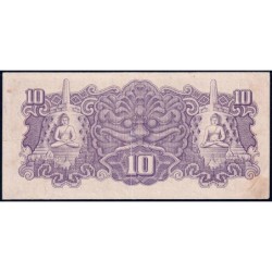 Indes Néerlandaises - Gouv. Japonais - Pick 131a - 10 roepiah - Série SL - 1944 - Etat : TTB+