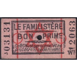 51 - Reims - Le Familistère - Bon prime - 1939/1945 - Série W3 J - Etat : SPL