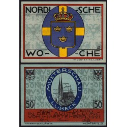 Allemagne - Notgeld - Lübeck - 50 pfennig - Série B - 01/09/1921 - Etat : SPL