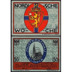 Allemagne - Notgeld - Lübeck - 50 pfennig - Série D - 01/09/1921 - Etat : SPL
