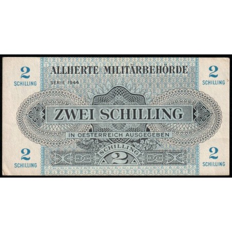 Autriche - Pick 104b - 2 schilling - Série 1944 - Etat : SUP