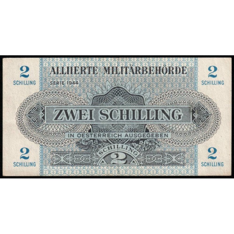 Autriche - Pick 104b - 2 schilling - Série 1944 - Etat : SUP