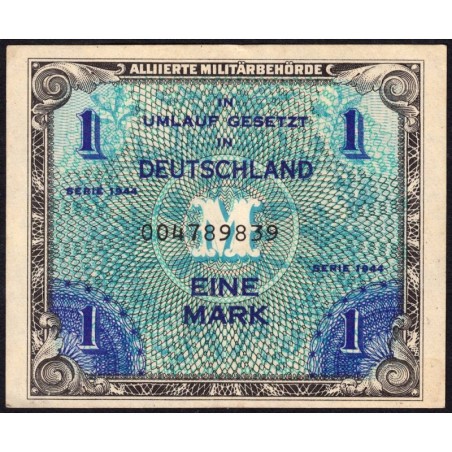 Allemagne - Occupation alliée - Pick 192a - 1 mark - 1944 - Etat : TTB+