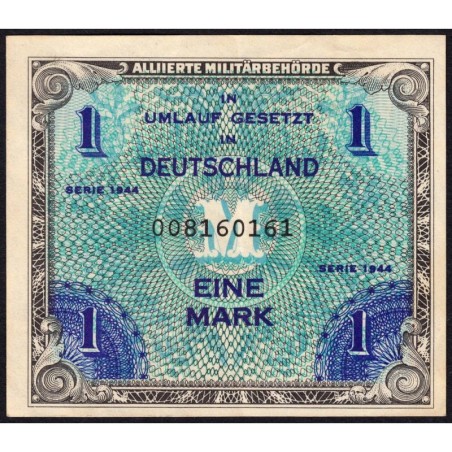 Allemagne - Occupation alliée - Pick 192a - 1 mark - 1944 - Etat : TTB+