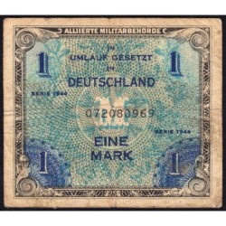 Allemagne - Occupation alliée - Pick 192a - 1 mark - 1944 - Etat : TB-