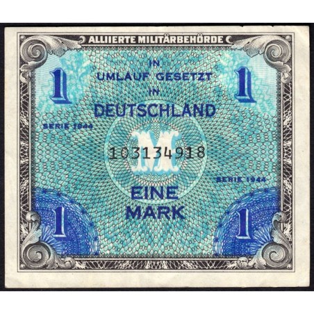 Allemagne - Occupation alliée - Pick 192a - 1 mark - 1944 - Etat : TB+