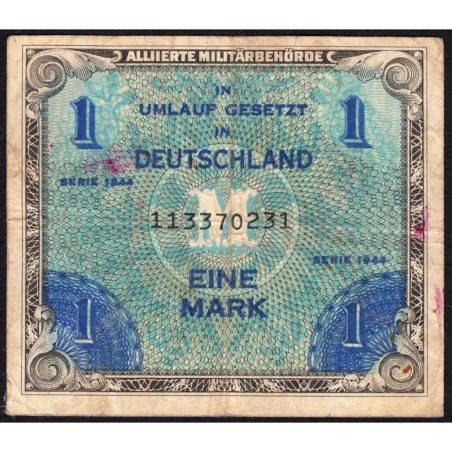 Allemagne - Occupation alliée - Pick 192a - 1 mark - 1944 - Etat : TB