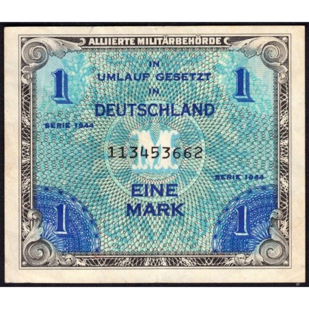 Allemagne - Occupation alliée - Pick 192a - 1 mark - 1944 - Etat : TTB