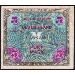 Allemagne - Occupation soviétique - Pick 193d - 5 mark - 1944 - Etat : TTB