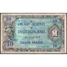 Allemagne - Occupation alliée - Pick 194a - 10 mark - 1944 - Etat : TB+