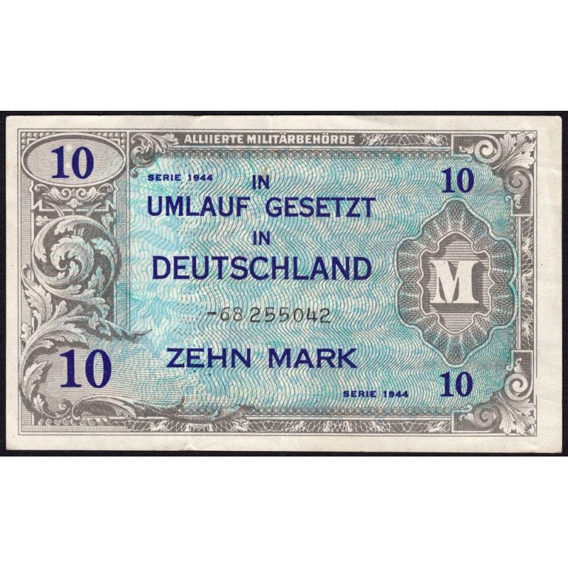 Allemagne - Occupation soviétique - Pick 194d - 10 mark - 1944 - Etat : TTB