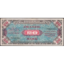 Allemagne - Occupation soviétique - Pick 195d - 20 mark - 1944 - Etat : TTB-