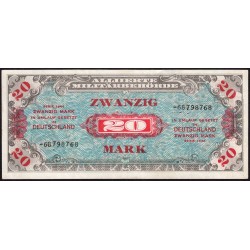 Allemagne - Occupation soviétique - Pick 195d - 20 mark - 1944 - Etat : TTB+