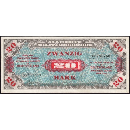 Allemagne - Occupation soviétique - Pick 195d - 20 mark - 1944 - Etat : TTB+