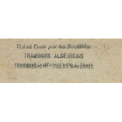 Algérie - Alger 18 - Tramways - 5 centimes - 1915/1920 - Etat : SPL