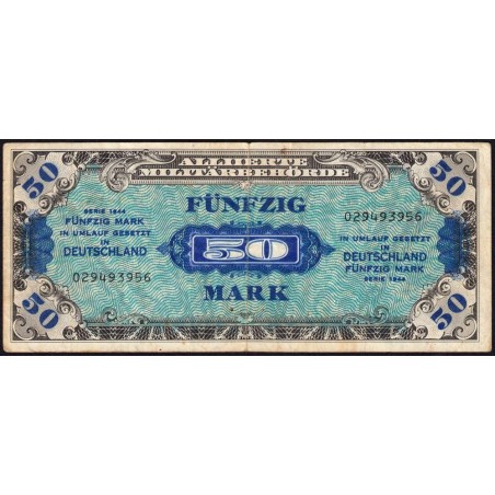Allemagne - Occupation alliée - Pick 196a - 50 mark - 1944 - Etat : TB