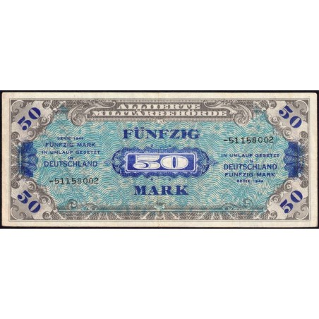 Allemagne - Occupation alliée - Pick 196d - 50 mark - 1944 - Etat : TTB