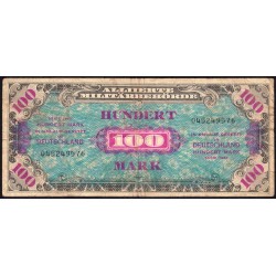 Allemagne - Occupation alliée - Pick 197a - 100 mark - 1944 - Etat : TB-