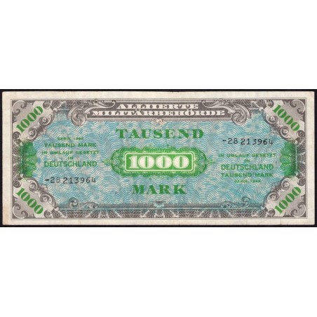 Allemagne - Occupation soviétique - Pick 198b - 1'000 mark - 1944 - Etat : TB+