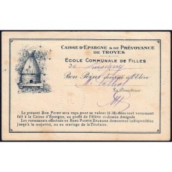 10 - Troyes - Lusigny - Caisse d'Epargne - 10 centimes - 1900 - Etat : TTB+