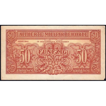 Autriche - Pick 102b - 50 groschen - Série 1944 - Etat : TTB+