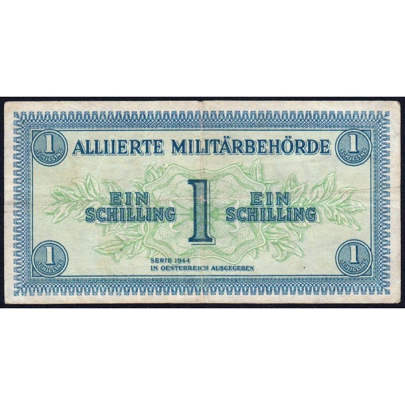 Autriche - Pick 103b - 1 schilling - Série 1944 - Etat : TTB