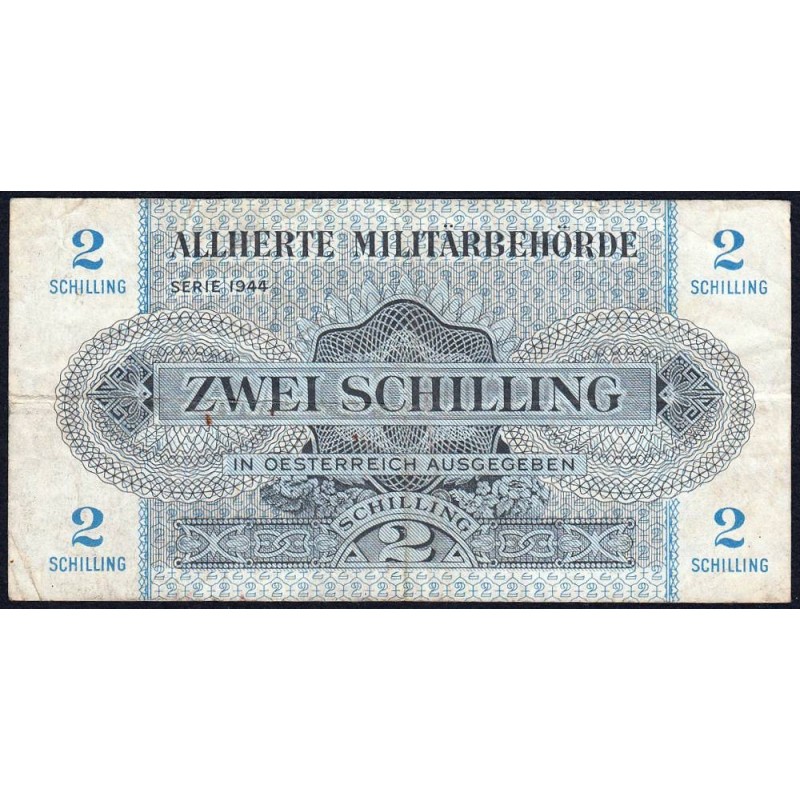 Autriche - Pick 104a - 2 schilling - Série 1944 - Etat : TB+