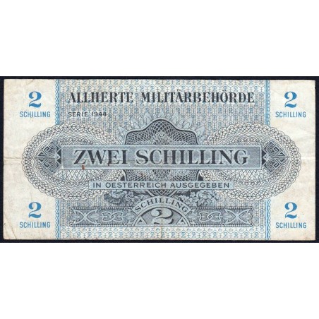 Autriche - Pick 104a - 2 schilling - Série 1944 - Etat : TB+