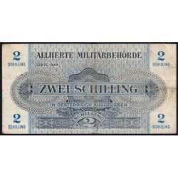 Autriche - Pick 104b - 2 schilling - Série 1944 - Etat : TB