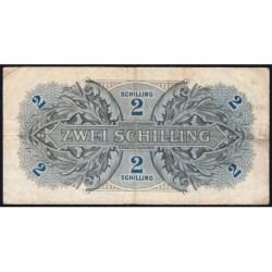 Autriche - Pick 104b - 2 schilling - Série 1944 - Etat : TB