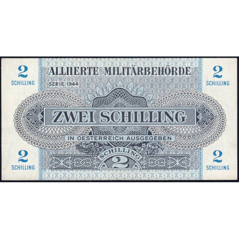 Autriche - Pick 104b - 2 schilling - Série 1944 - Etat : SUP