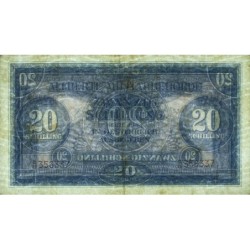 Autriche - Pick 107 - 20 schilling - Préfixe D/25 - Série 1944 - Etat : SUP-