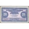 Autriche - Pick 107 - 20 schilling - Préfixe D/30 - Série 1944 - Etat : TTB
