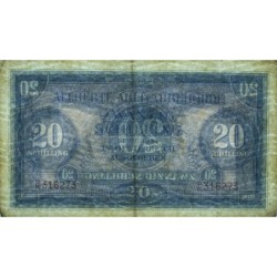 Autriche - Pick 107 - 20 schilling - Préfixe D/30 - Série 1944 - Etat : TTB