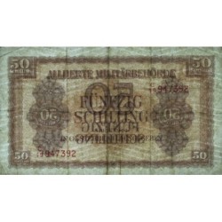 Autriche - Pick 109 - 50 schilling - Préfixe C/19 - Série 1944 - Etat : TB+