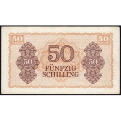 Autriche - Pick 109 - 50 schilling - Préfixe C/22 - Série 1944 - Etat : TTB+