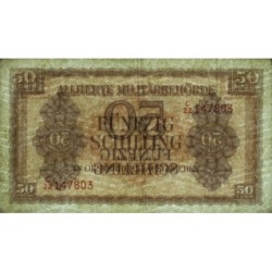 Autriche - Pick 109 - 50 schilling - Préfixe C/22 - Série 1944 - Etat : TTB+